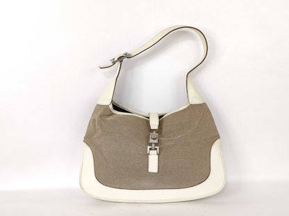 Gucci Vintage Jackie Shoulder Canvas and Leather Product Image