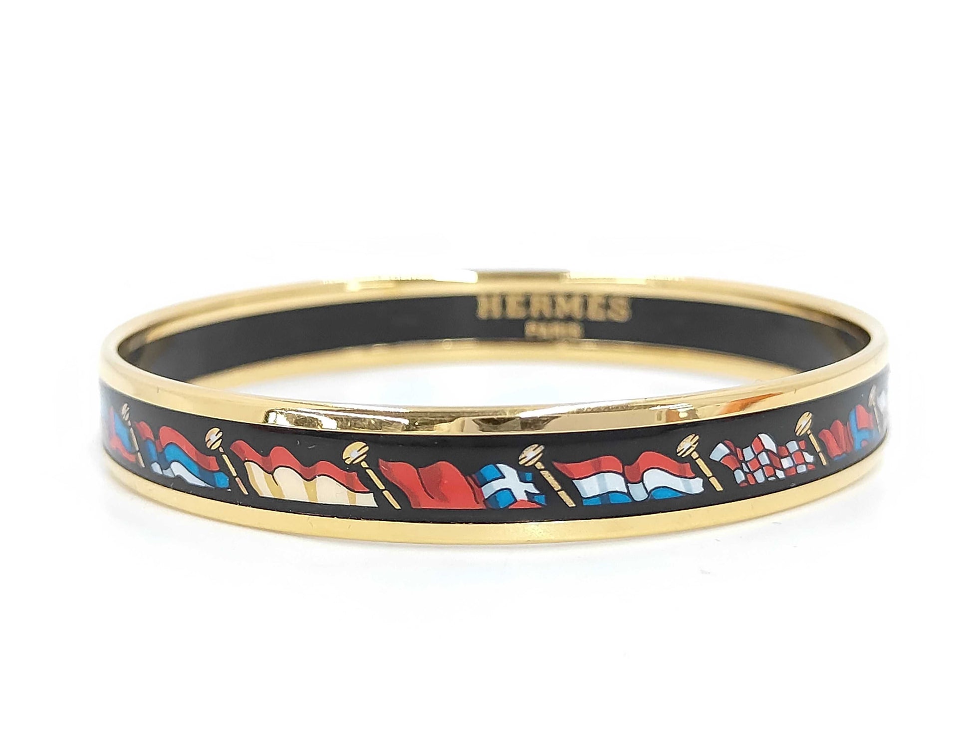 Hermes Uni Bangle Enamel PM (diamètre 6,3 cm)