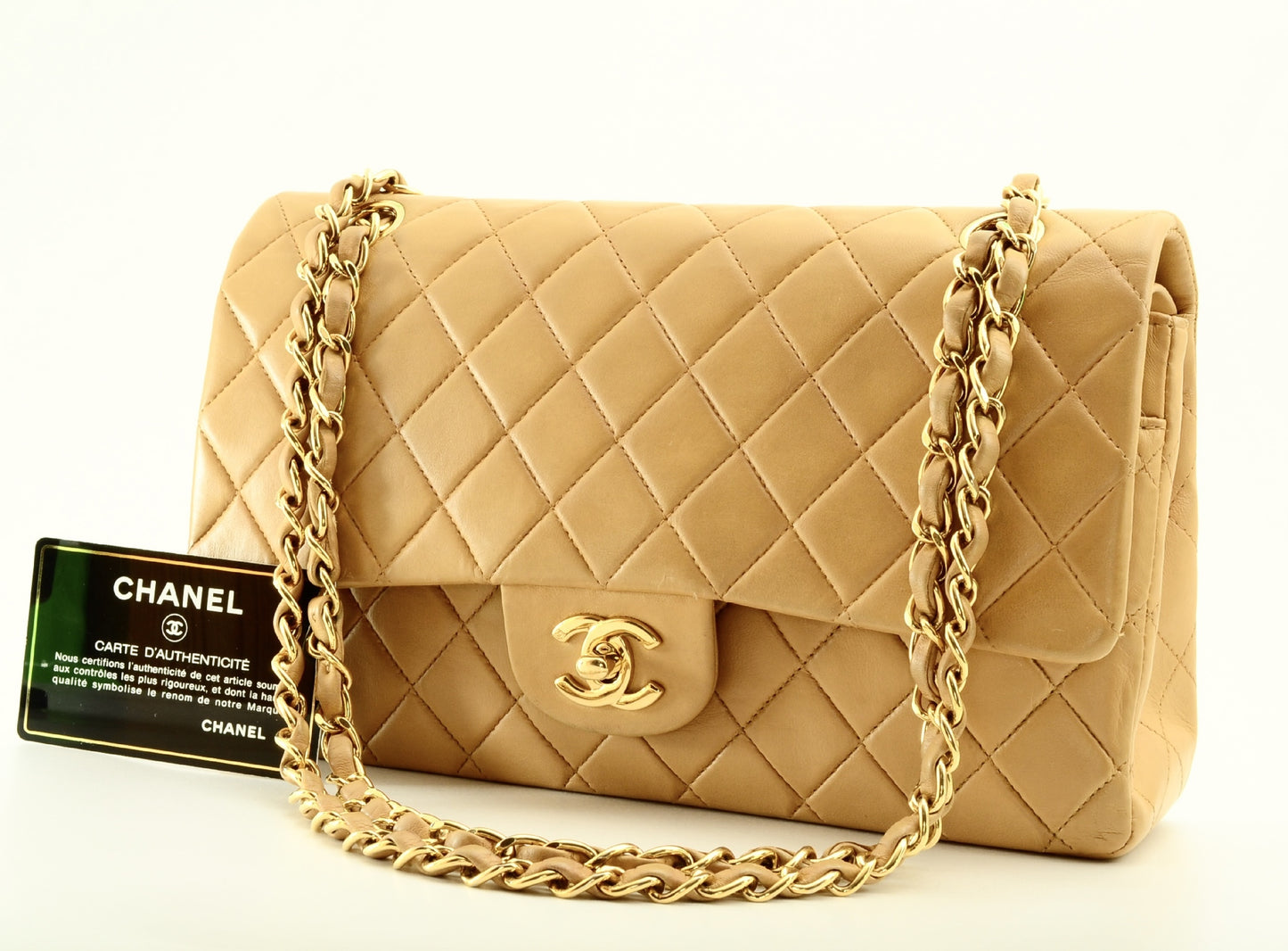 Chanel Vintage Classic Double Flap Leather 25