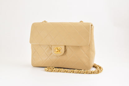 Chanel Vintage Classic Single Flap Quilted Lambskin Small