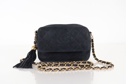 Chanel Shoulder Suede Patchwork Medium