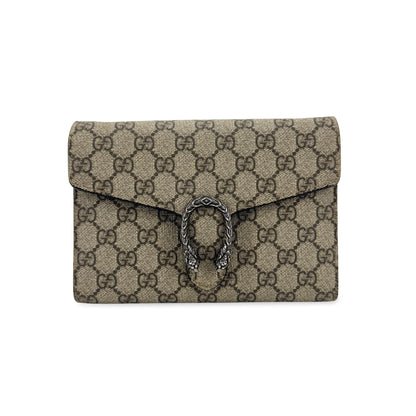 Gucci Dionysus Wristlet Clutch GG Coated Canvas with Leather Product Image