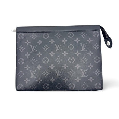 Louis Vuitton Pochette Voyage Reverse Monogram Eclipse Canvas MM