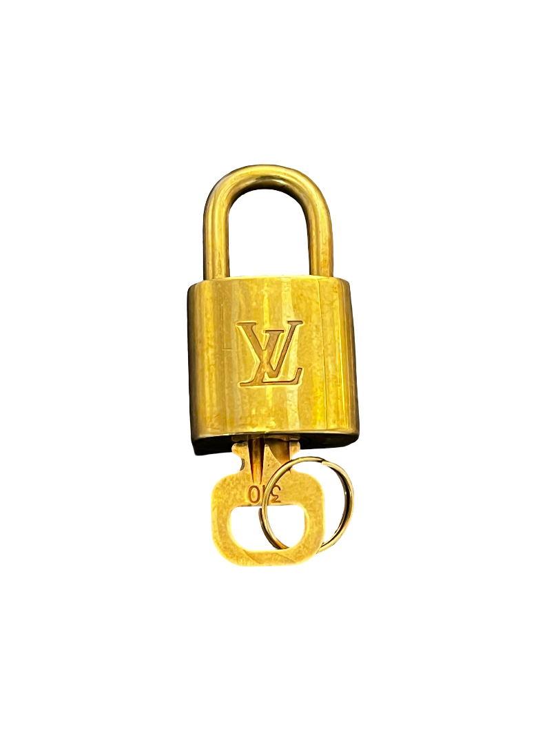 Louis Vuitton Padlock and Key Logo Metal medium