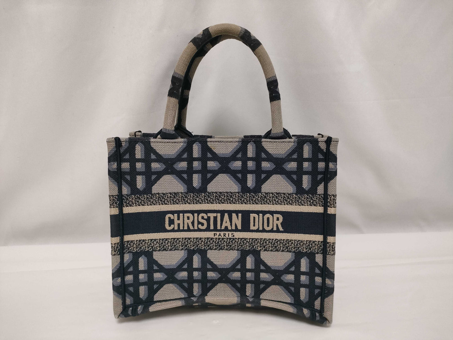 Christian Dior Book Tote Macrocannage Canvas Medium