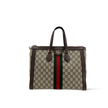 Gucci Ophidia Top Handle GG Coated Canvas Medium