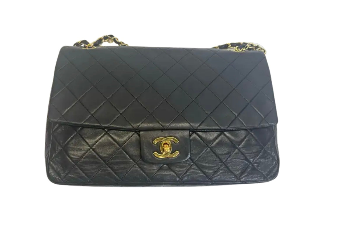 Chanel Vintage Classic Flap Bag Quilted Lambskin Product Image