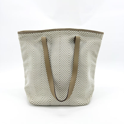 Hermes Chennai Woven Leather and Canvas Mini