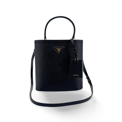 Prada Panier Bucket Saffiano Leather Small