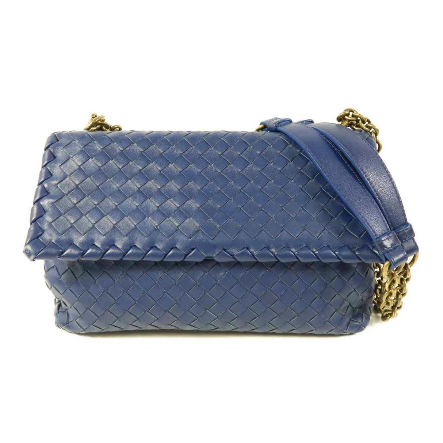Bottega Veneta Olimpia Intrecciato Microstuds Lambskin Small