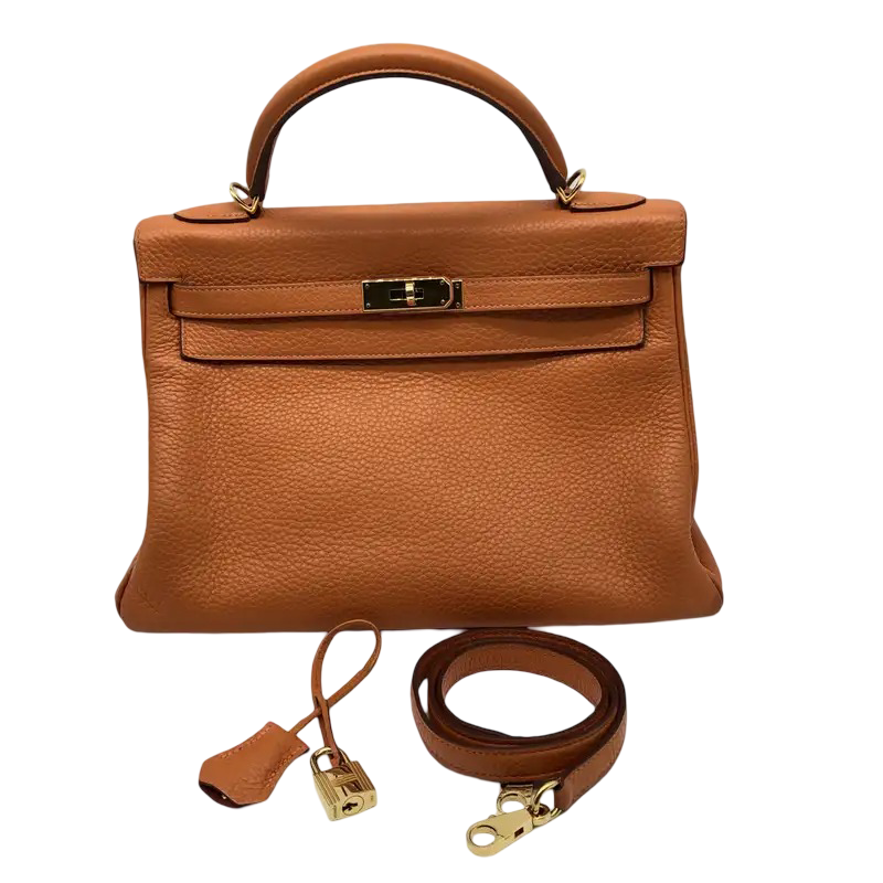 Hermes Kelly Orange Gulliver with Gold Hardware 32