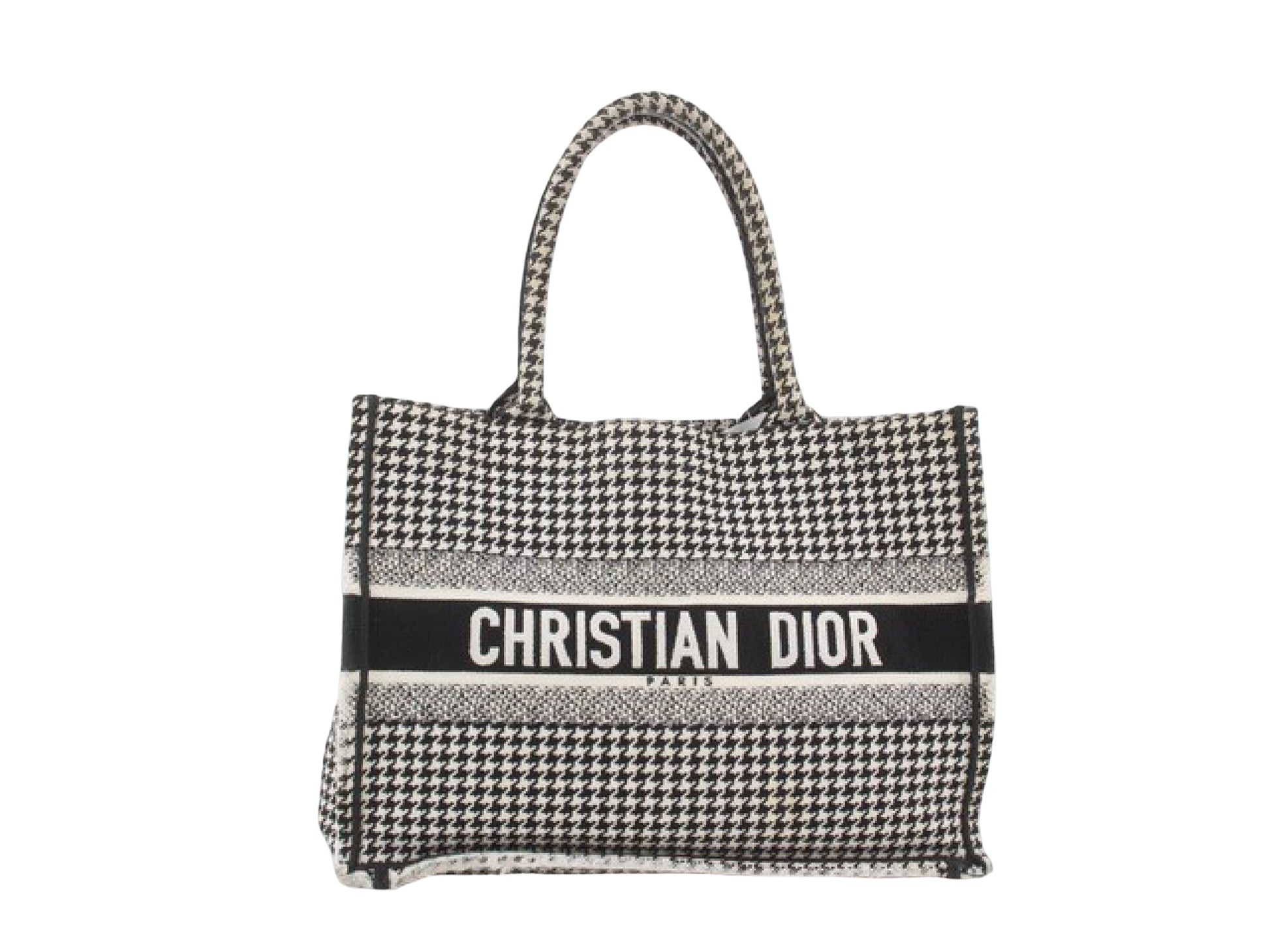Christian Dior Book Tote Embroidered Canvas Medium