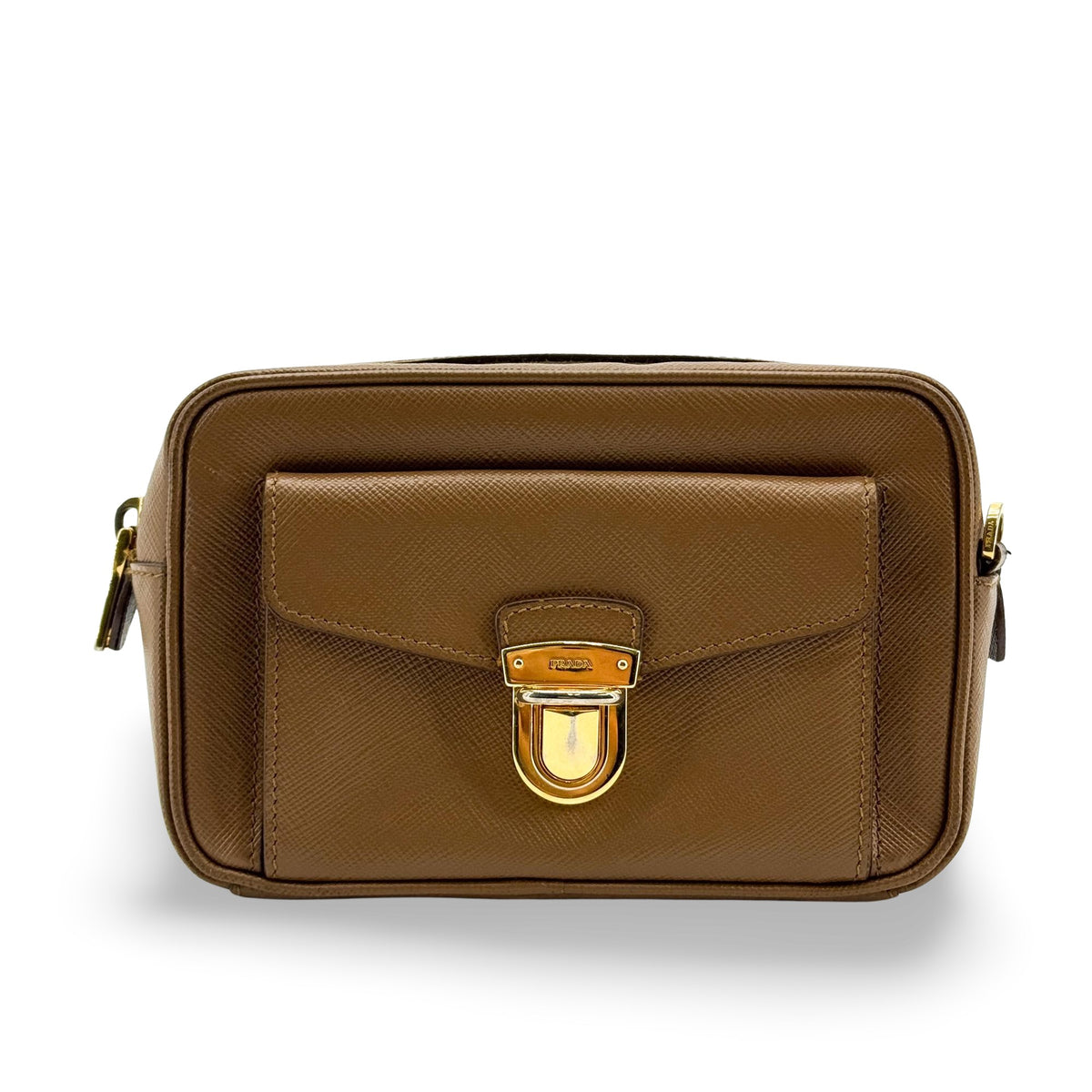 Prada Pushlock Pocket Camera Saffiano Leather Small