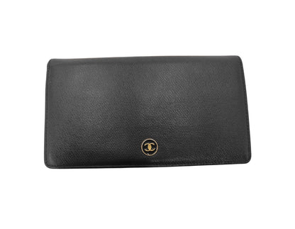 Chanel CC Logo Zipper Long Bifold Leather Product Image