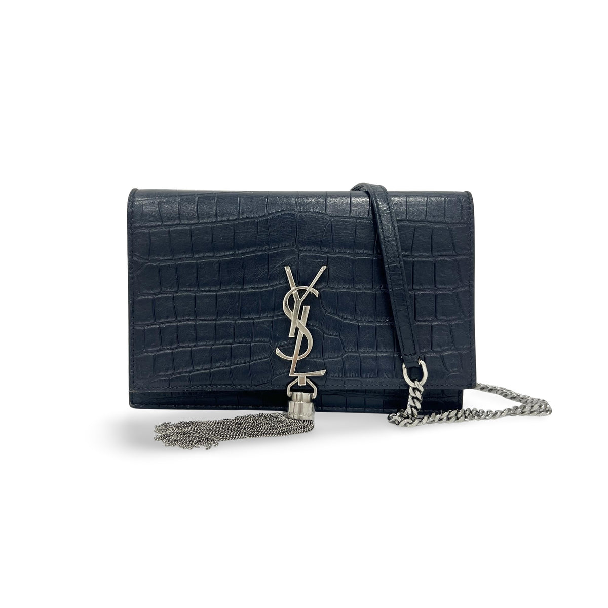 Saint Laurent Kate Crystal Embellished Patent Toy