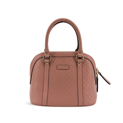 Gucci Convertible Dome Satchel Microguccissima Leather Mini