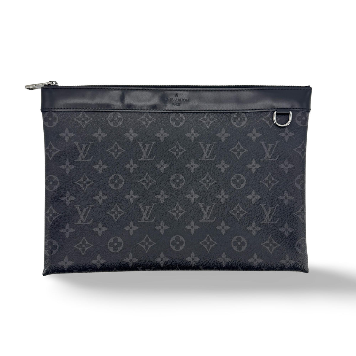 Louis Vuitton Discovery Pochette Monogram Eclipse Canvas GM