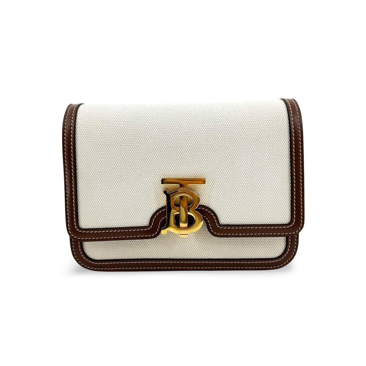 Burberry TB Crossbody Bag Canvas and Leather Product Image