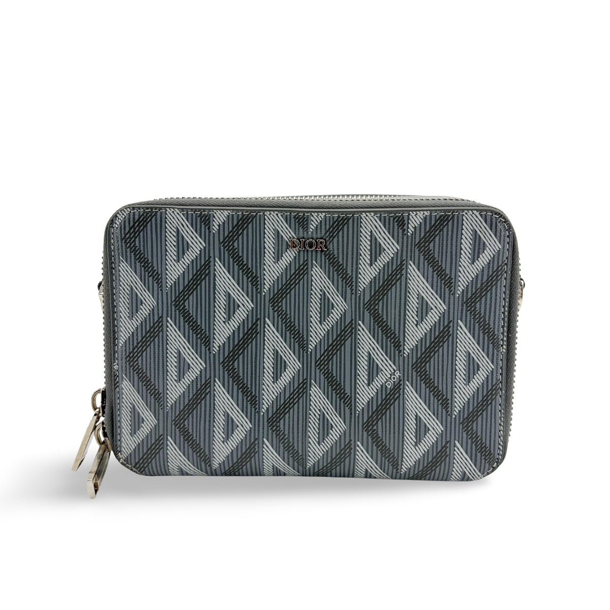 Christian Dior Double Zip CD Diamond Coated Canvas Product Image