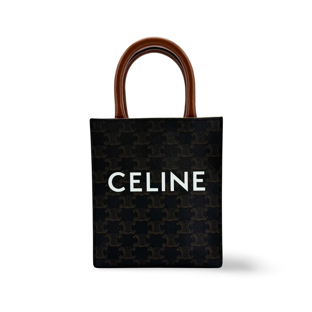 Celine Vertical Cabas Triomphe Coated Canvas Large