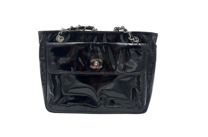 Chanel French Riviera Tote Bag Patent Leather Product Image