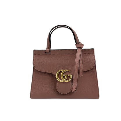 Gucci GG Marmont Top Handle Leather Mini