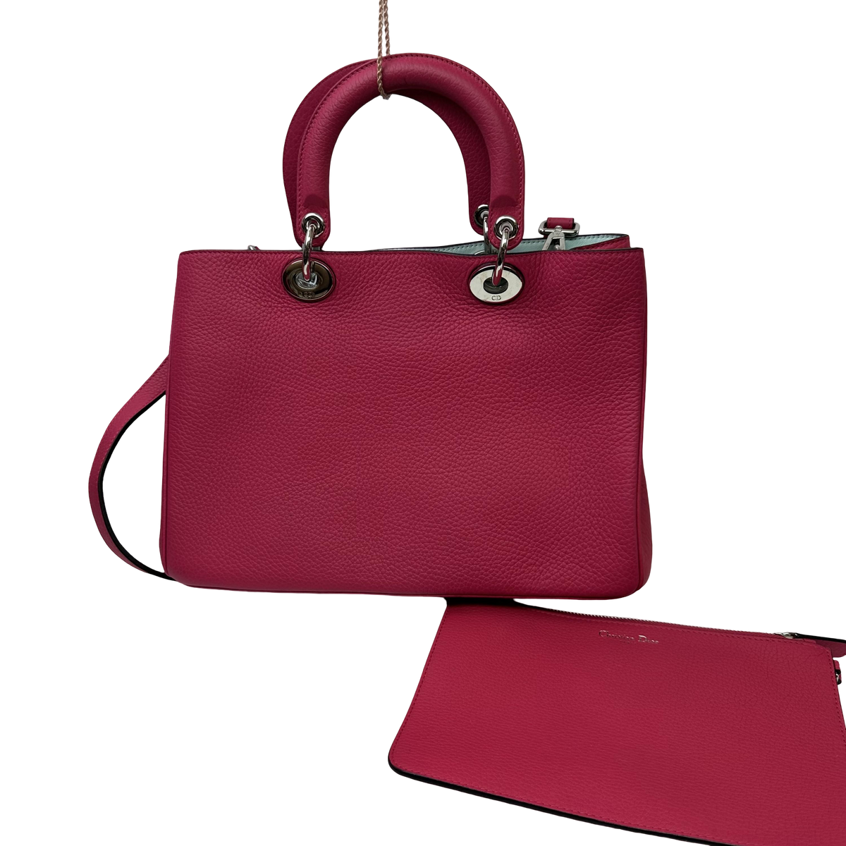Christian Dior Diorissimo Leather with Sequins Medium