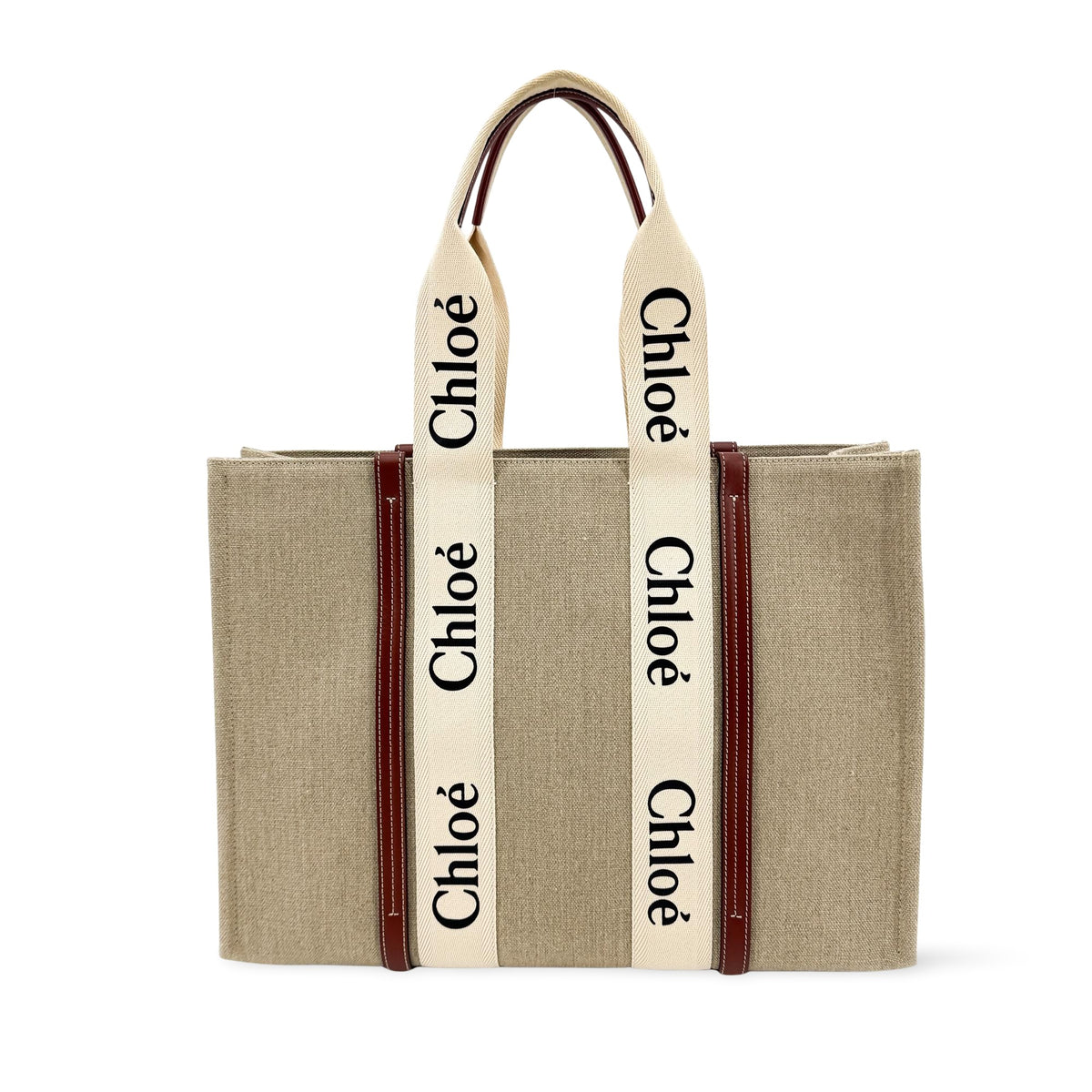 Chloe Woody Canvas with Leather Medium