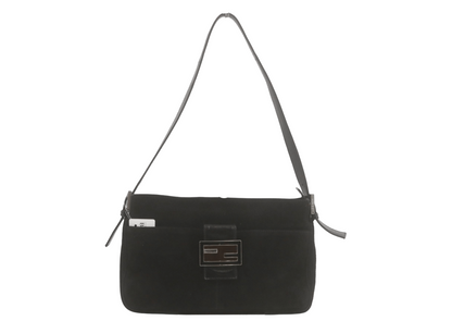 Fendi FENDI BAGUETTE SUEDE Suede noir medium