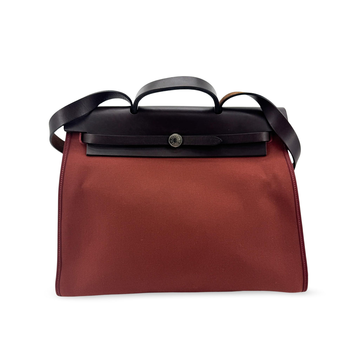 Hermes Herbag Zip Leather and Toile 31
