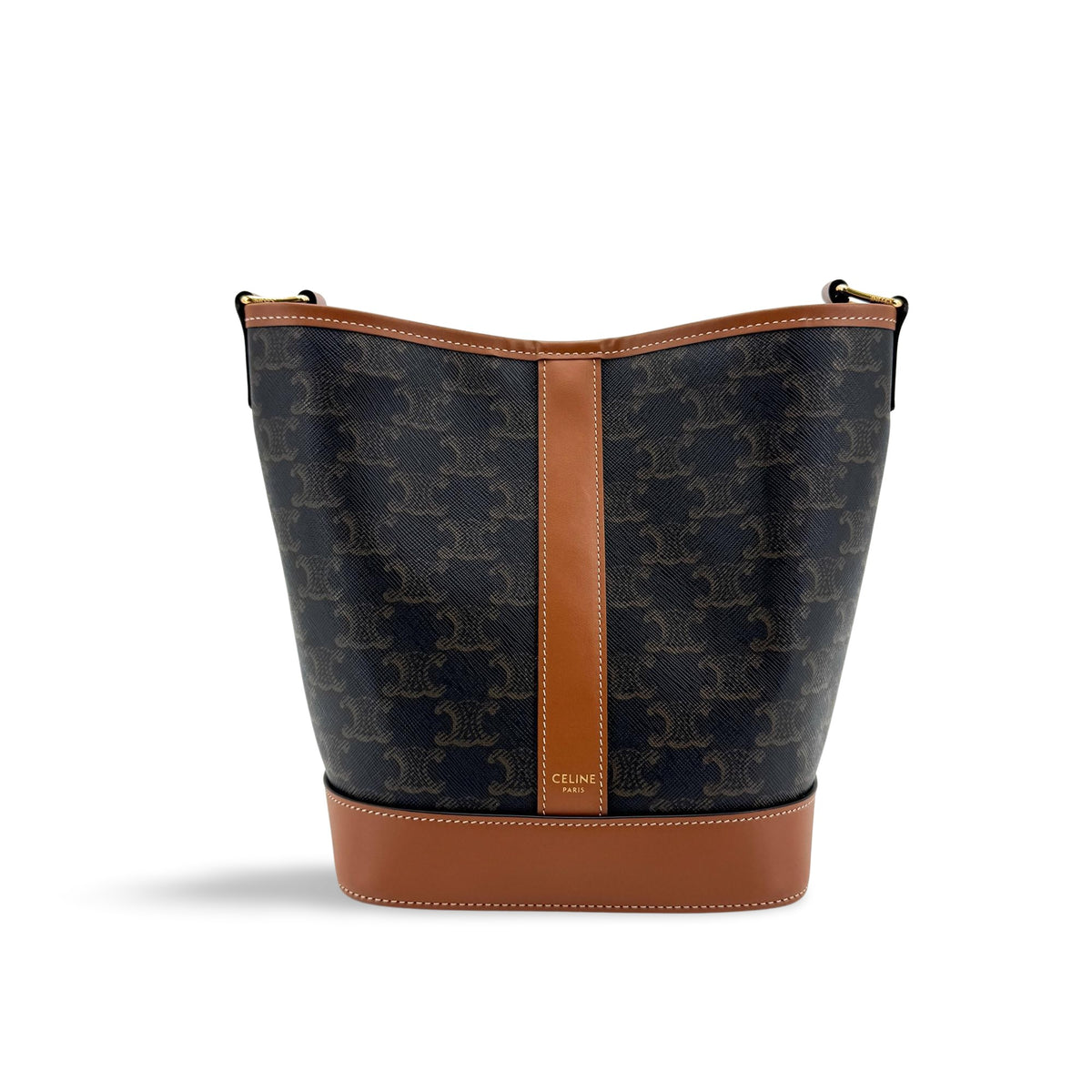 Celine Bucket Triomphe Coated Canvas Medium