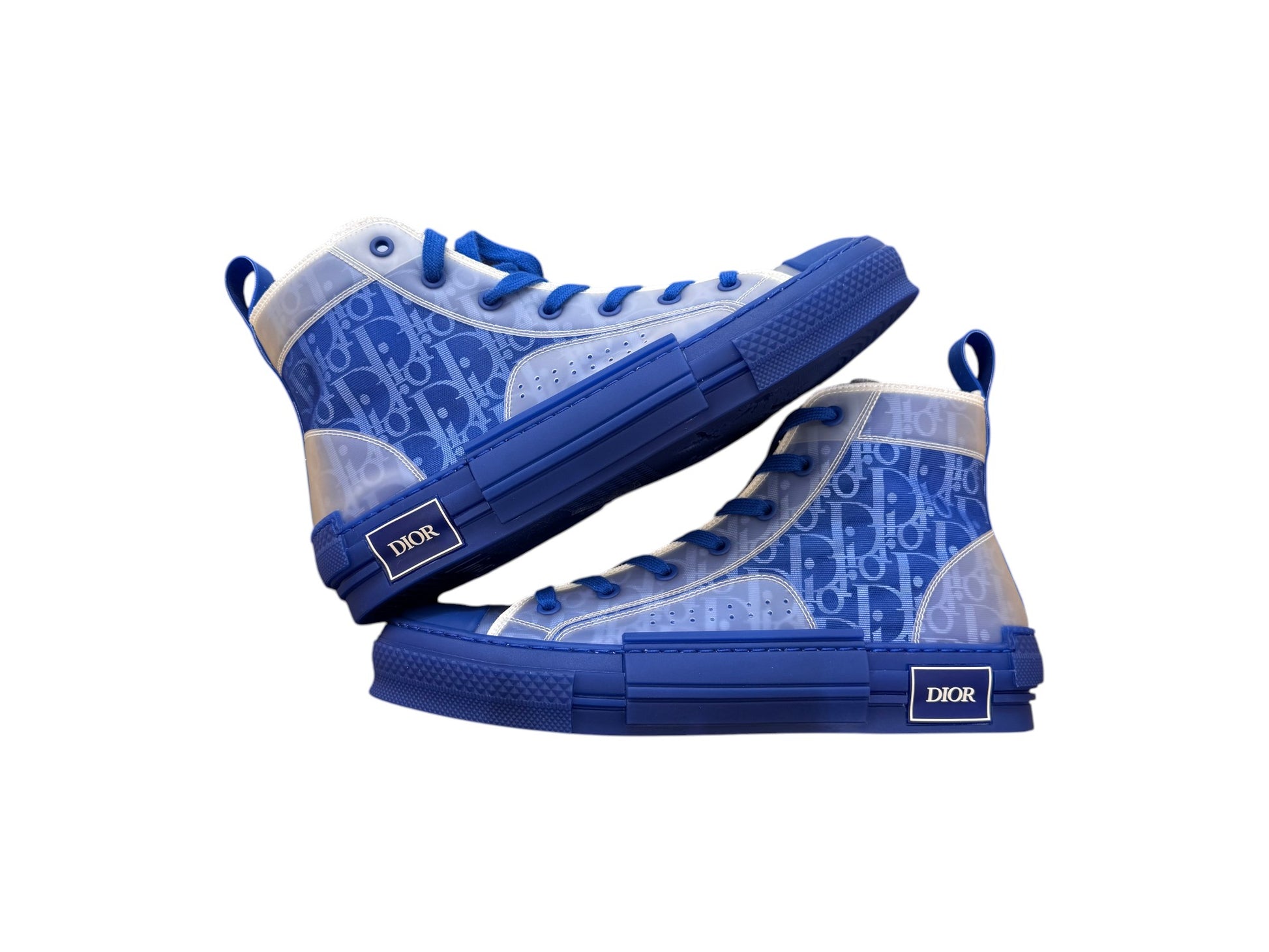 Christian Dior Men's B23 High-Top Sneakers Oblique Coated Canvas and PVC Product Image