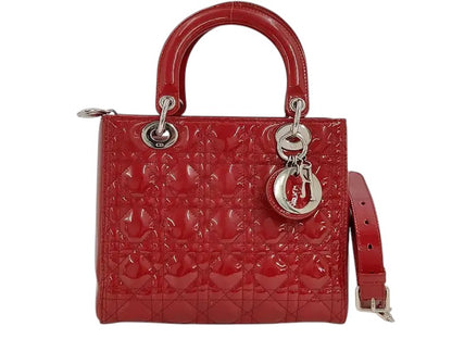 Christian Dior Lady Dior Patent Medium