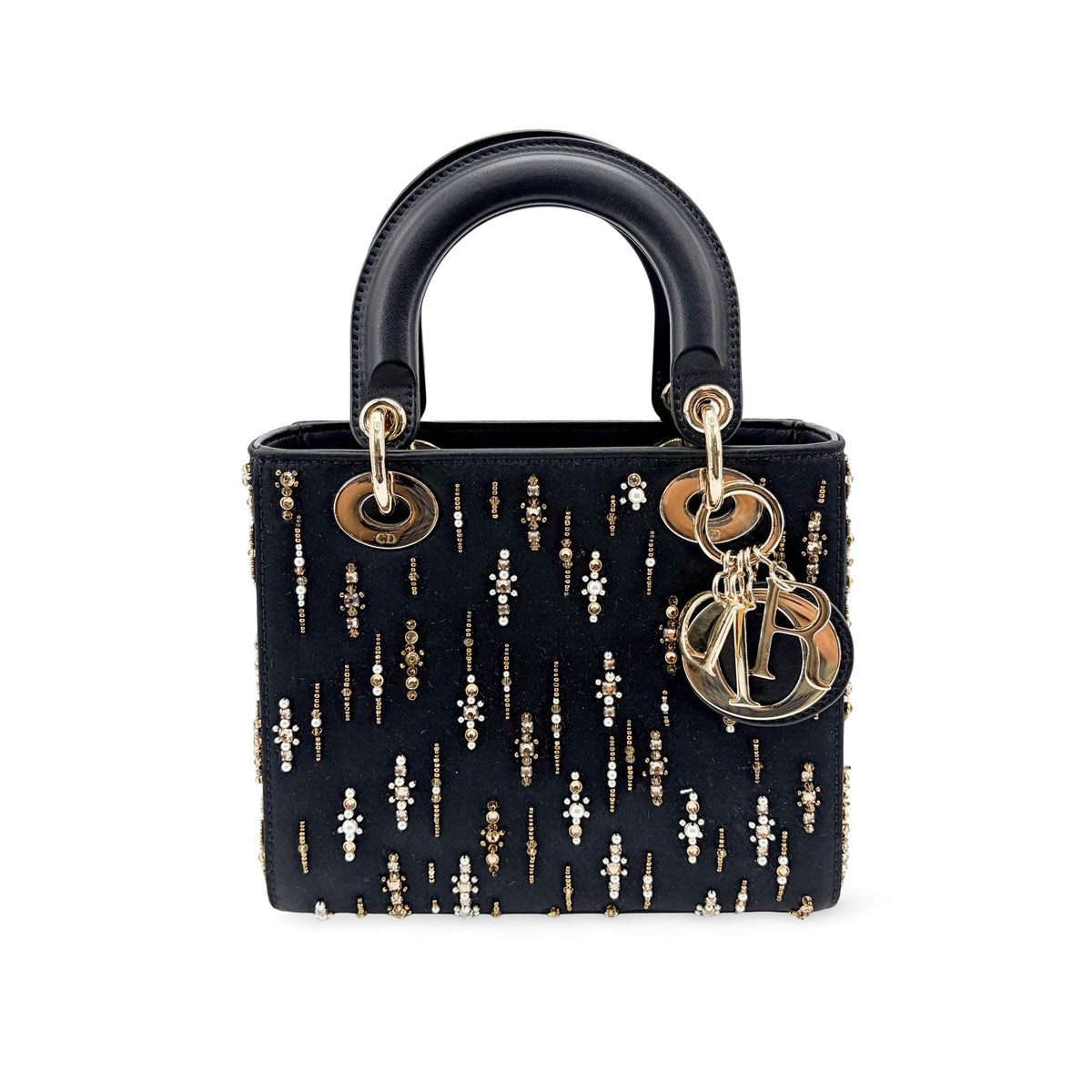 Christian Dior Lady Dior Black Satin and Bead Embroidery Product Image
