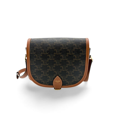 Celine Cuir Triomphe Folco Bag Leather Product Image