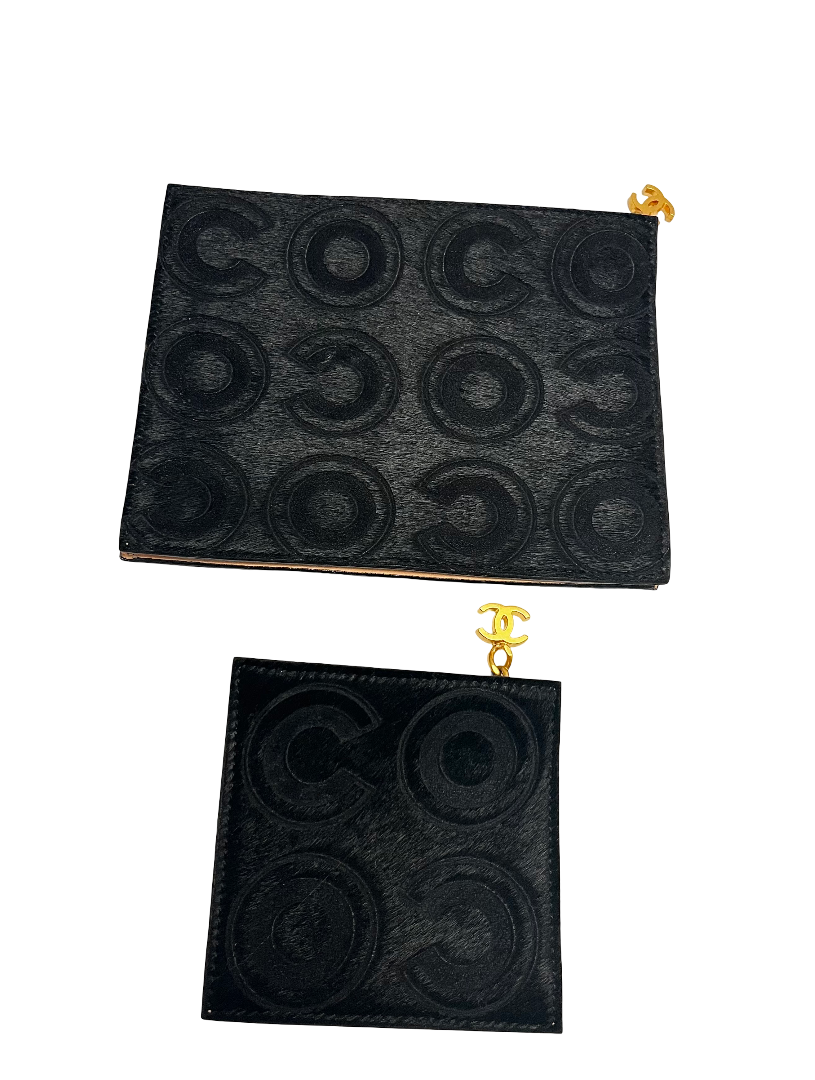 Chanel Pochette vintage Pony hair Pony hair leather medium
