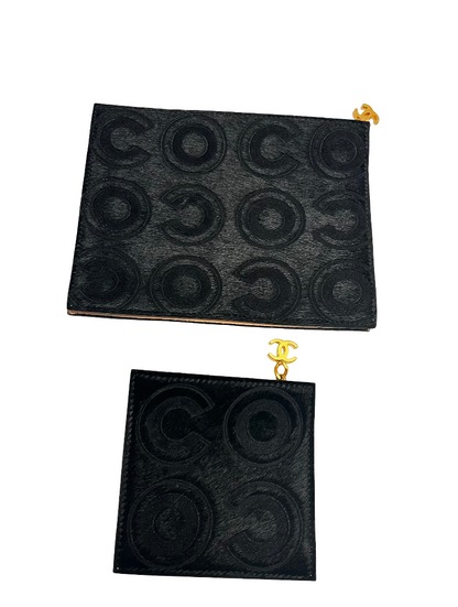 Chanel Pochette vintage Pony hair Pony hair leather medium