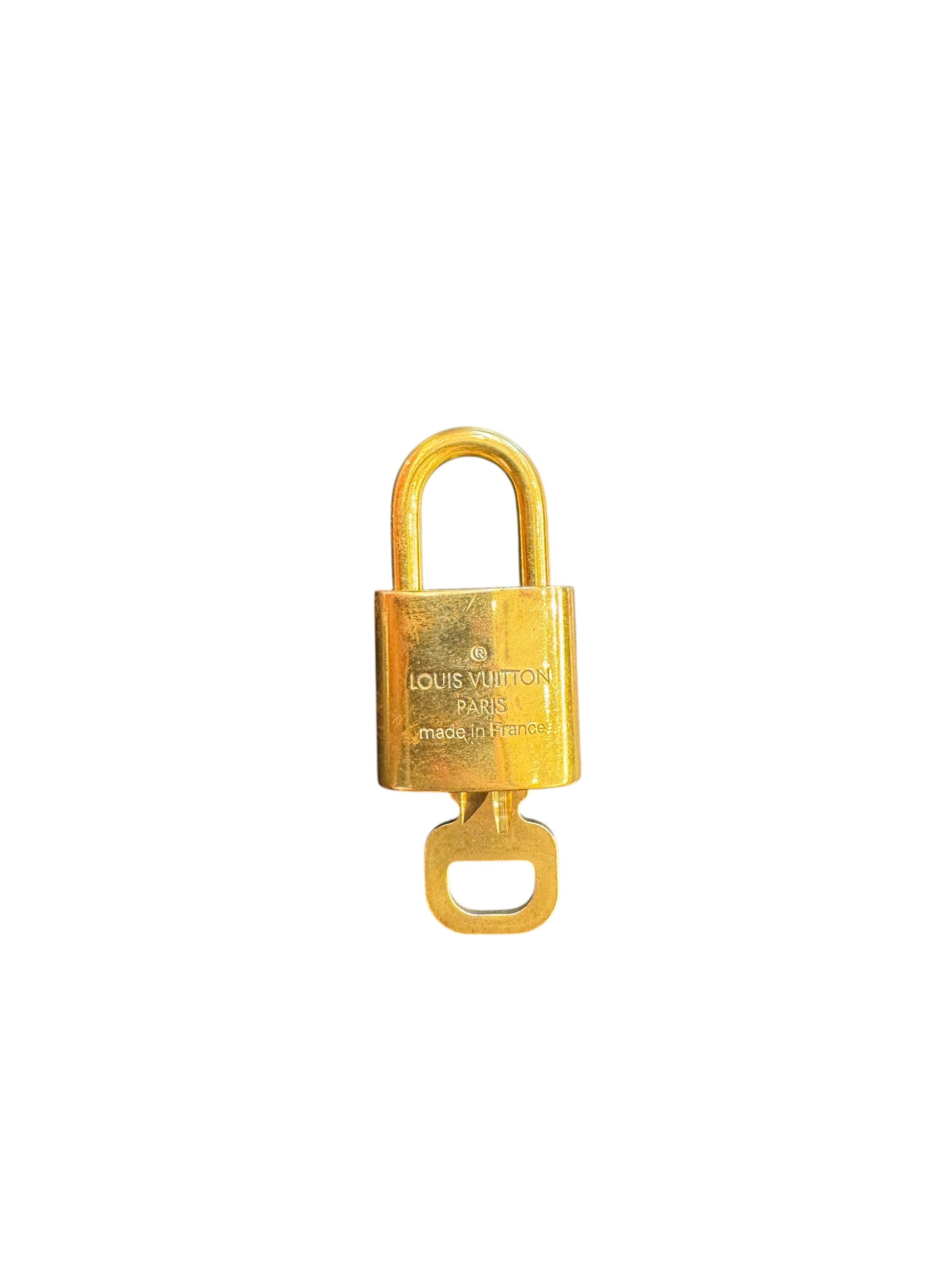 Louis Vuitton Padlock and Key Logo Cufflinks Metal Product Image