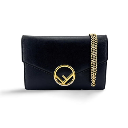 Fendi F is Fendi Envelope Wallet on Chain Leather Mini
