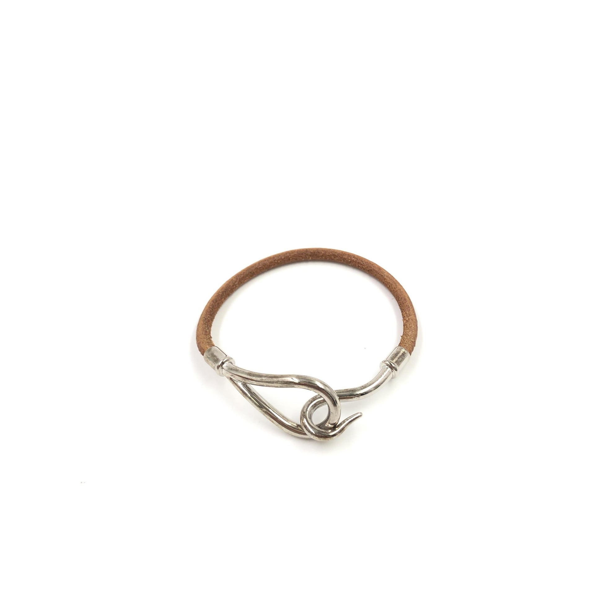 Hermes Jumbo Hook Braided Leather and Metal small