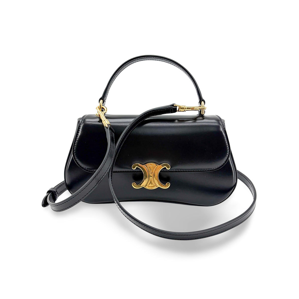 Celine Lola Triomphe Top Handle Leather Teen