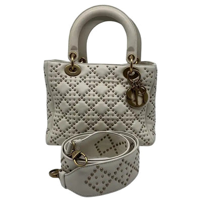 Christian Dior Lady Dior Studded Studded Cannage Medium