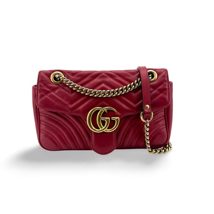 Gucci GG Marmont Flap Chevron Leather Product Image
