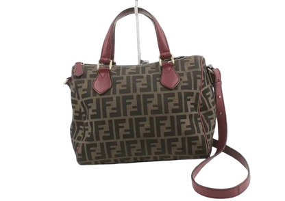 Fendi Vintage Bauletto Zucca Canvas Medium