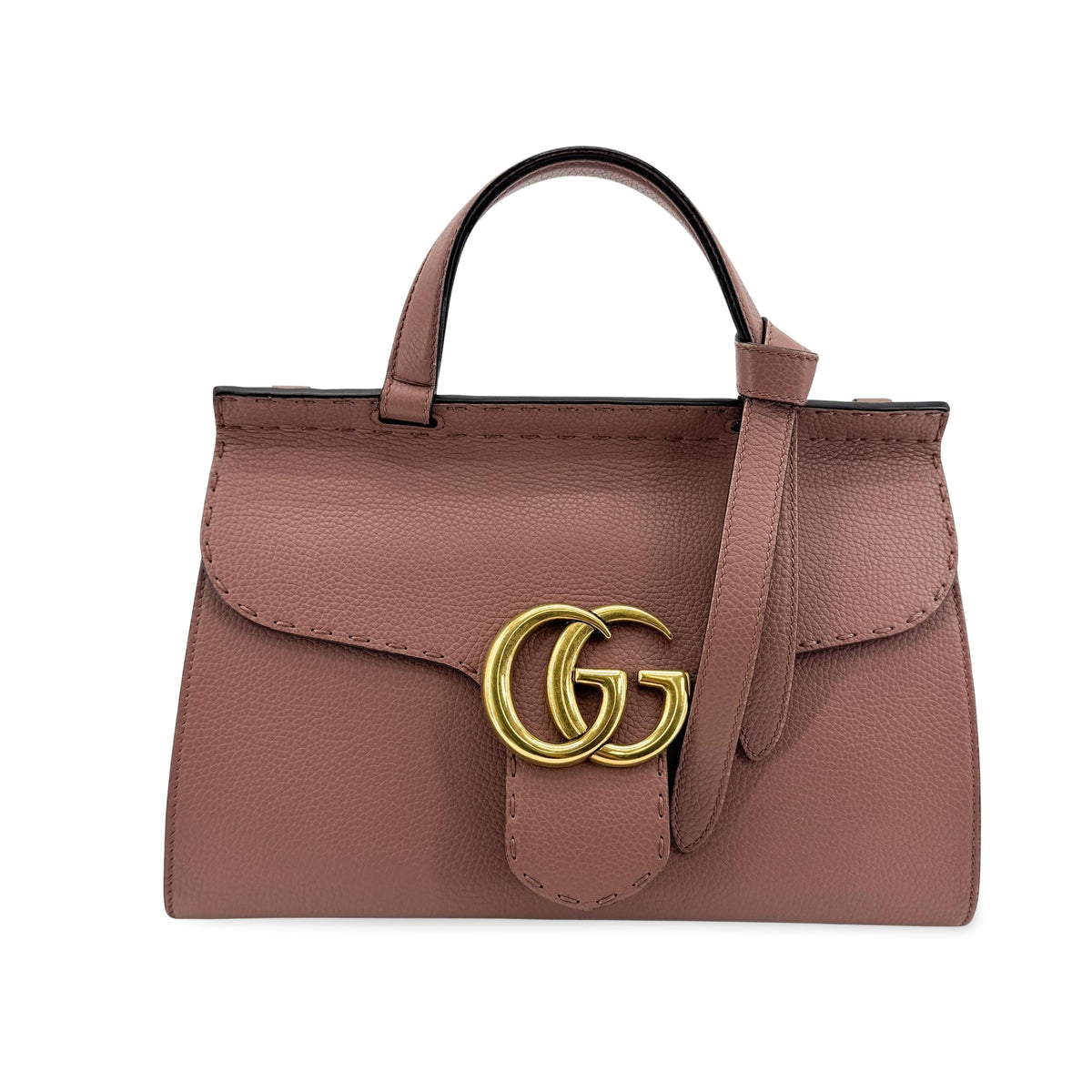 Gucci GG Marmont Top Handle Leather Mini