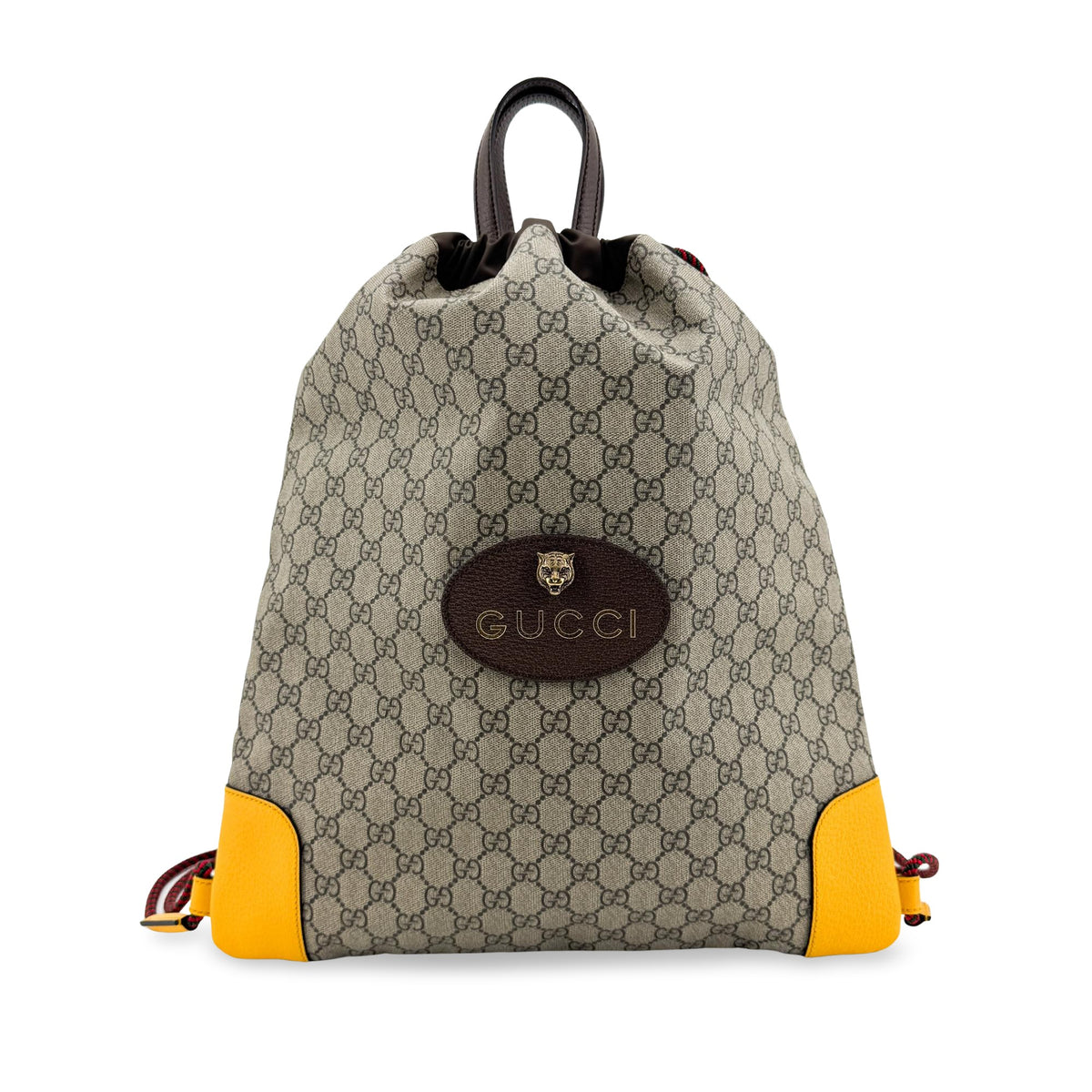 Gucci Neo Vintage Drawstring GG Coated Canvas Large