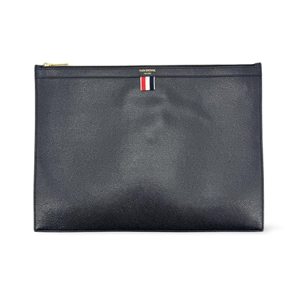 Thom Browne Zip Document Holder Leather with Applique Product Image