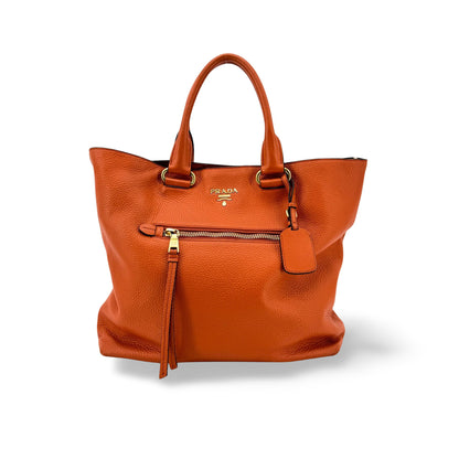 Prada Convertible Shopping Tote Saffiano Leather Saffiano Leather Tall
