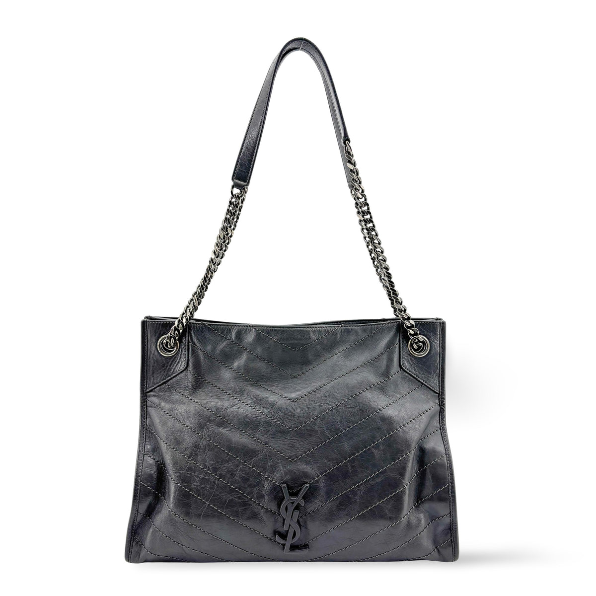 Saint Laurent Niki Shopping Matelasse Chevron Leather Medium