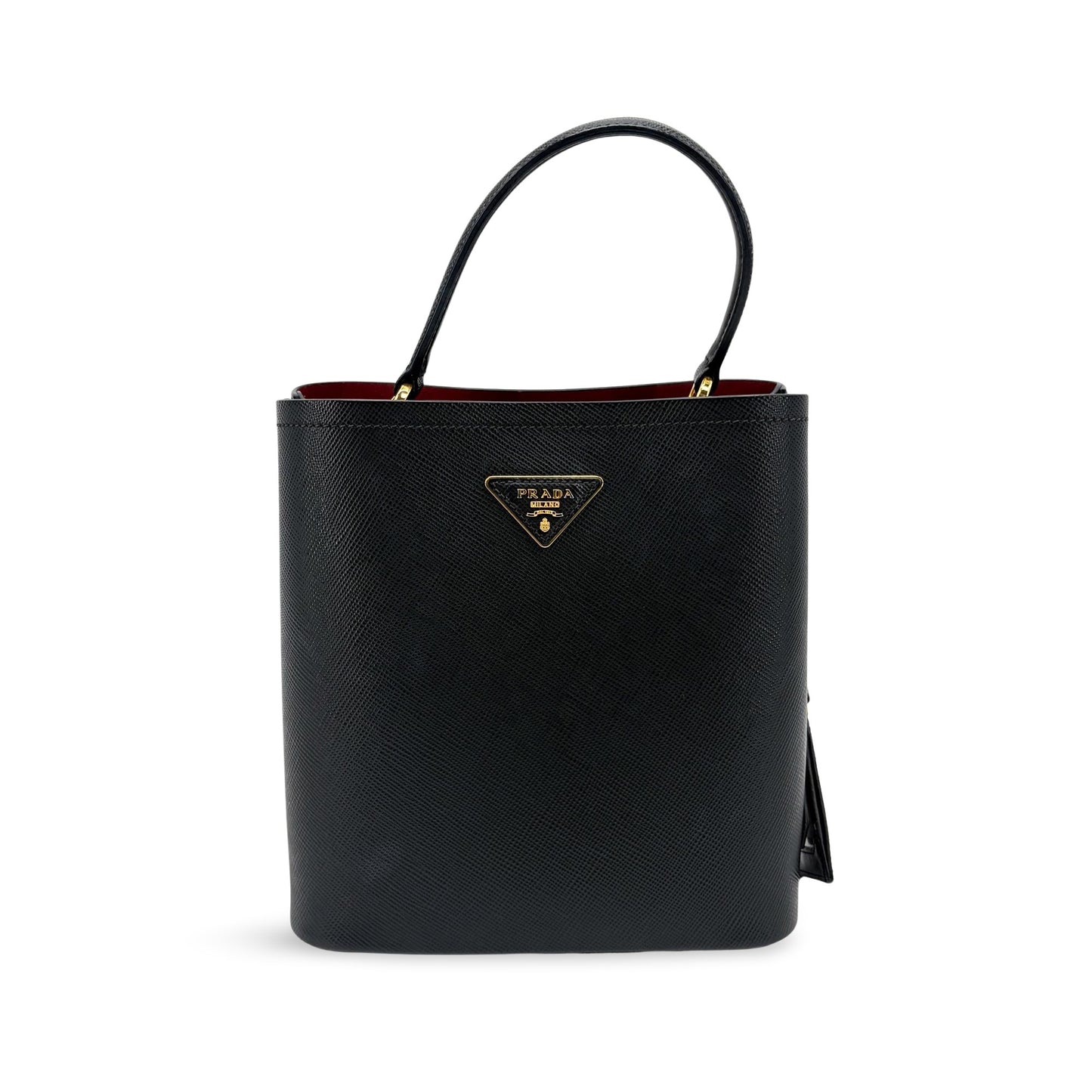 Prada Panier Bucket Saffiano Leather Small